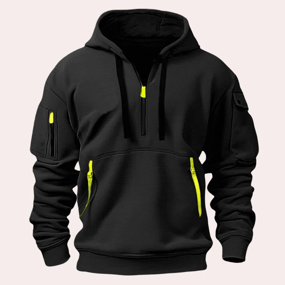 Fashionable Men's Cozy Hooded Sweatshirt