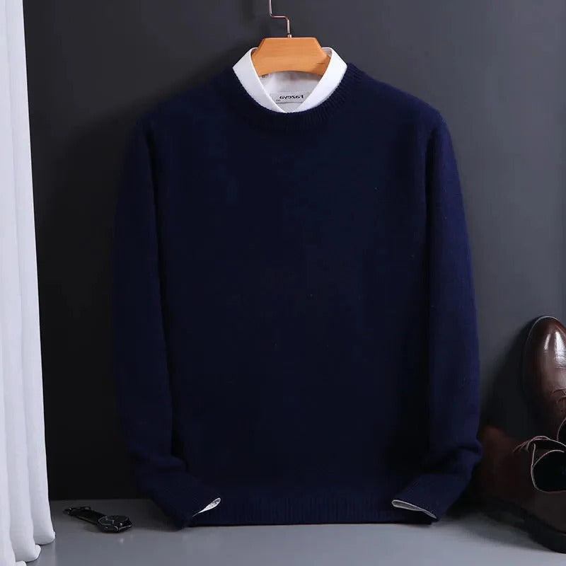 Luxury Mens Pure Cashmere Sweater - Halri
