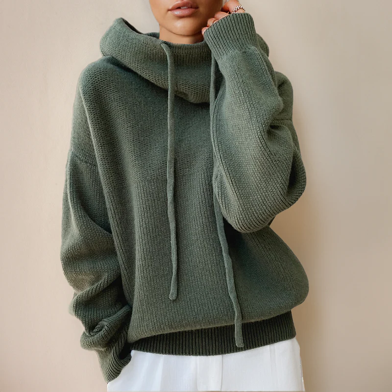 Soft Merino Wool Women's Turtleneck Sweater - Halri