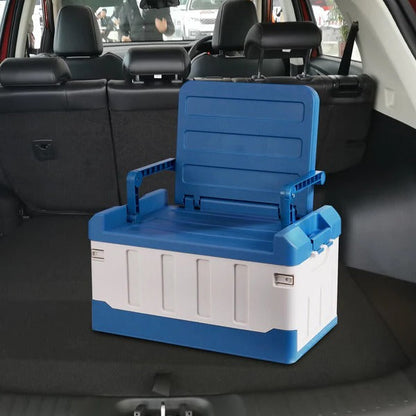Large Foldable Storage Chest Box with Lid and Bench