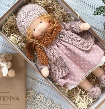 Plush Handmade Teddy Bear Doll for Hugs and Comfort