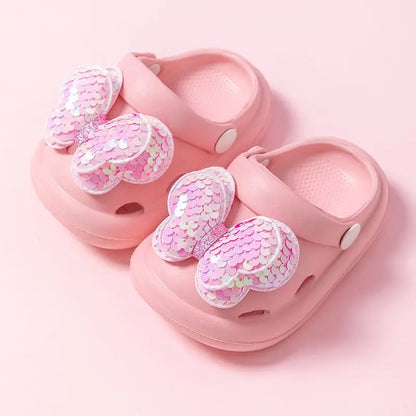 Sparkly Girl Sandals with Glitter Wings