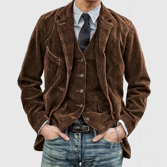 Rugged Textured Mens Jacket - Halri