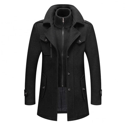 Warm Men's Double Layer Parka Coat