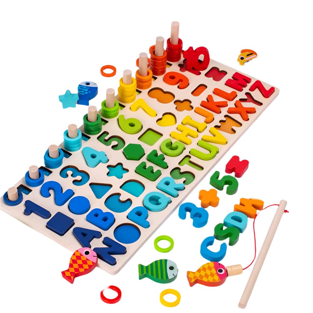 Kids Learning Wooden Activity Board - Halri