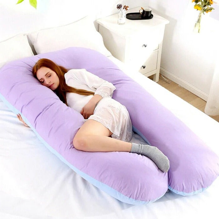 Comfortable Full Body Pillow for Pregnancy and Back Support - Halri