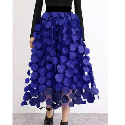 Fashionable Polka Dot Tiered Skirt