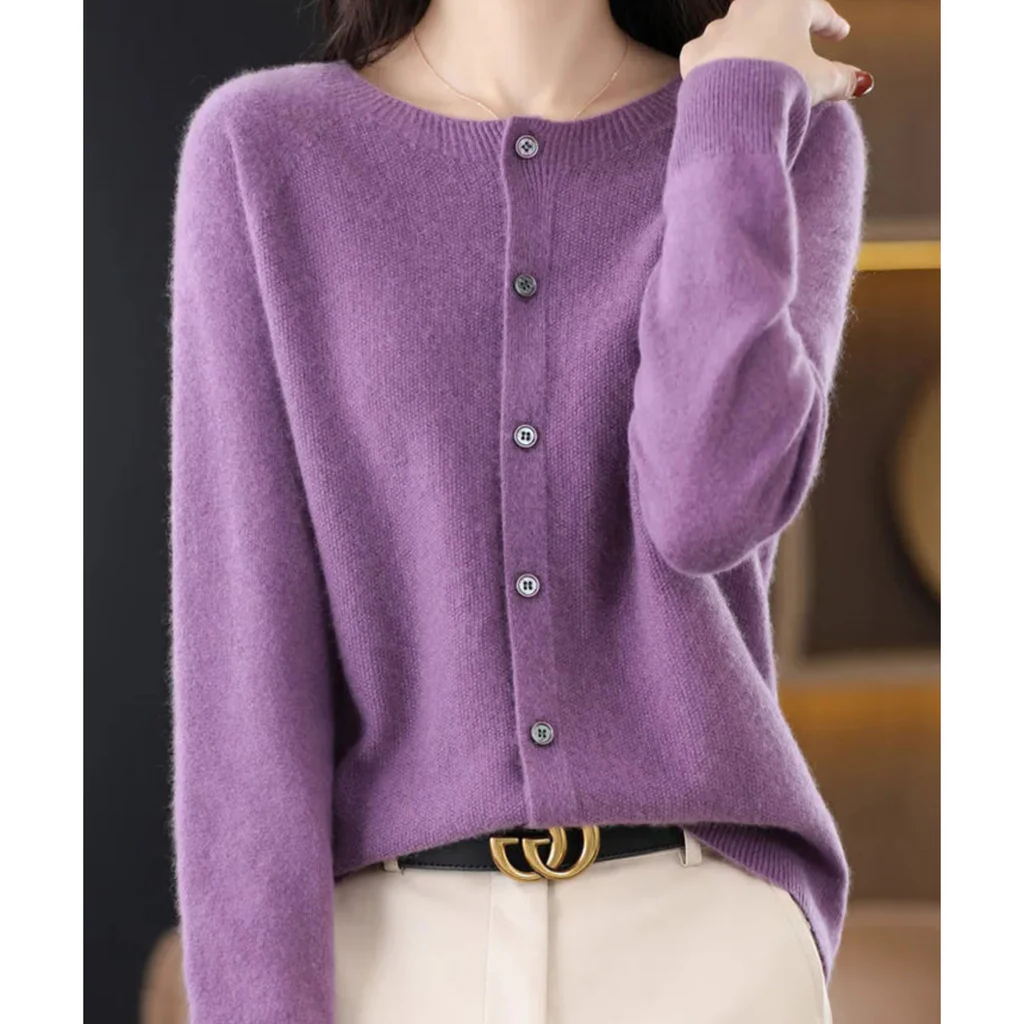 Ladies' Crew Neck Knit Sweater