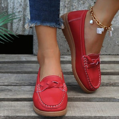 Comfortable Genuine Leather Slip On Loafers Shoes