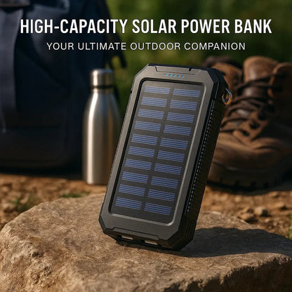 High Capacity Solar Portable Power Bank Waterproof Charger