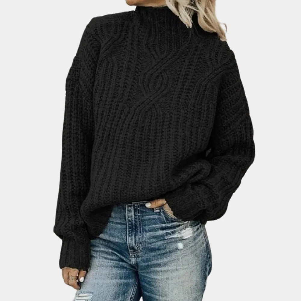 Cozy Crew Neck Women's Sweater - Halri