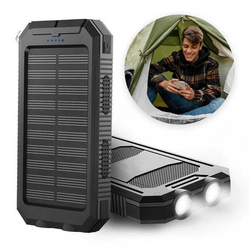 High Capacity Solar Portable Power Bank Waterproof Charger