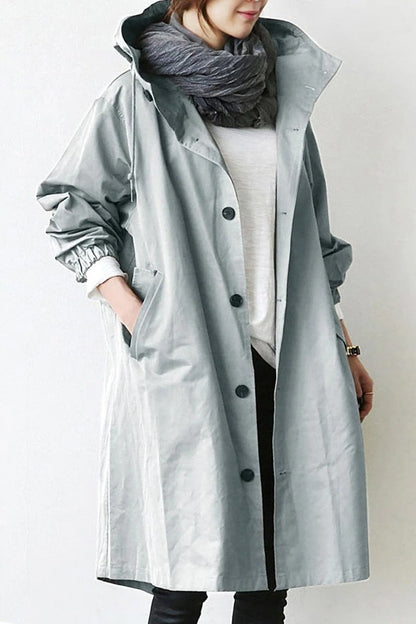Waterproof Long Parka Rain Coat - Halri