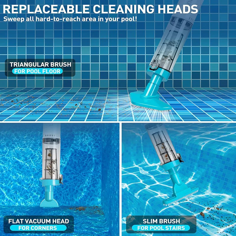 Portable Wireless Pool Vacuum Cleaner Kit