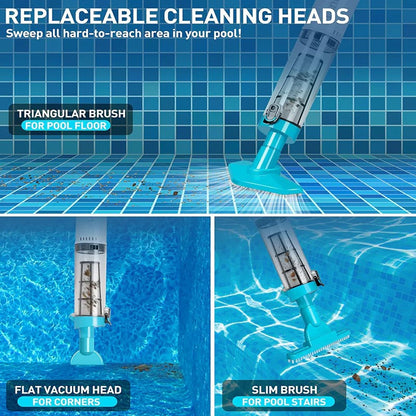 Portable Wireless Pool Vacuum Cleaner Kit