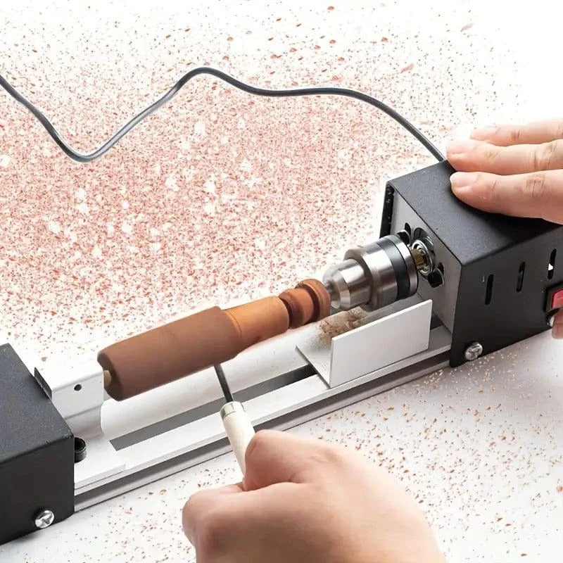 Compact Wooden Turning Lathe Tool