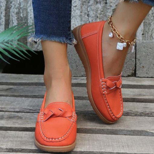 Comfortable Genuine Leather Slip On Loafers Shoes