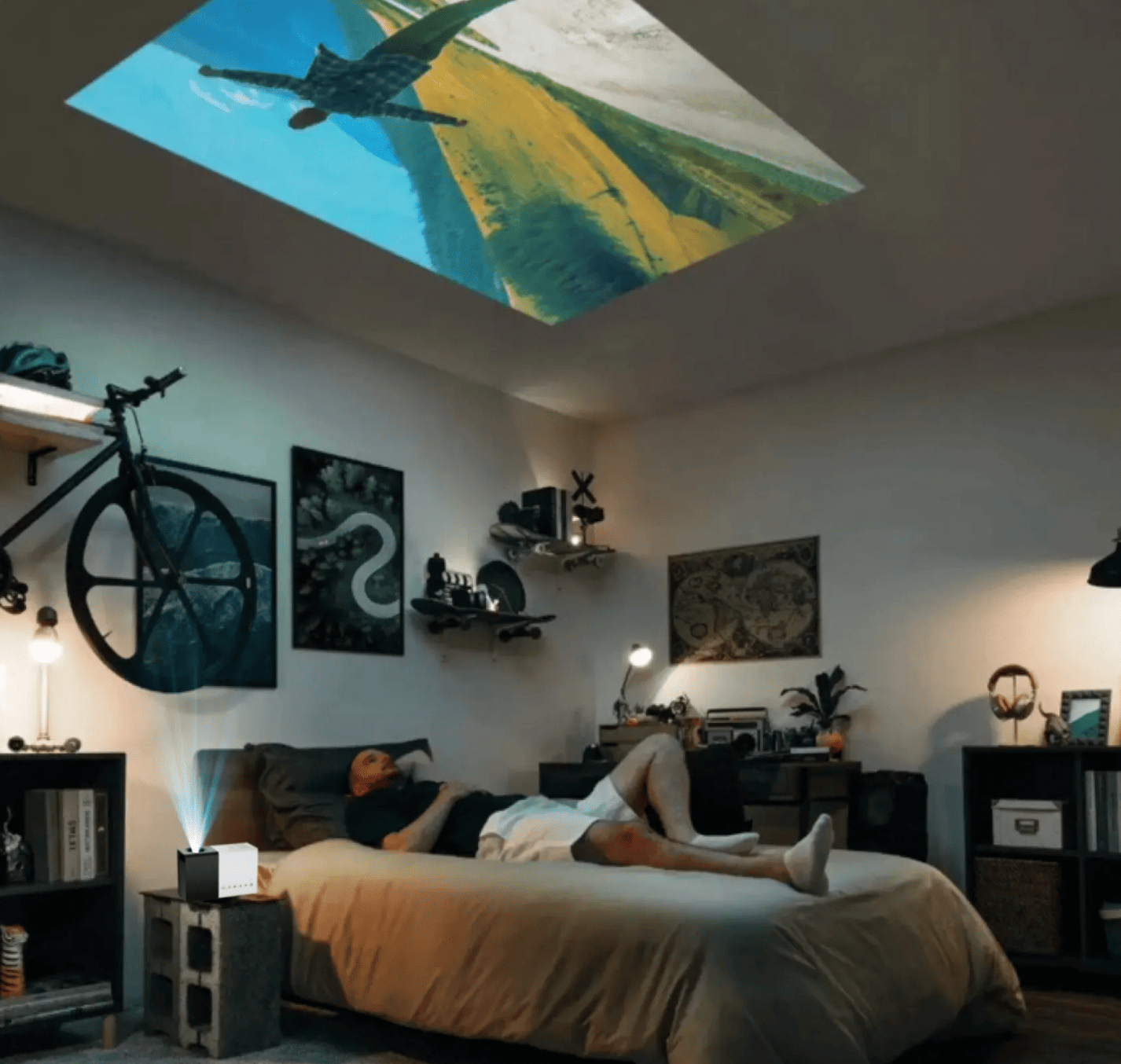 Compact Portable Home Theater Projector