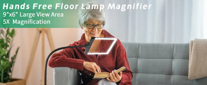 Bright LED Magnifying Lamp Glass