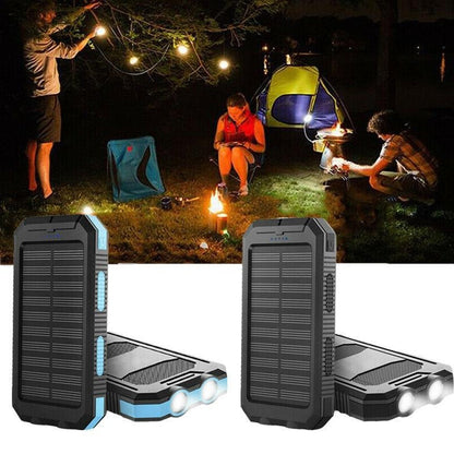 High Capacity Solar Portable Power Bank Waterproof Charger