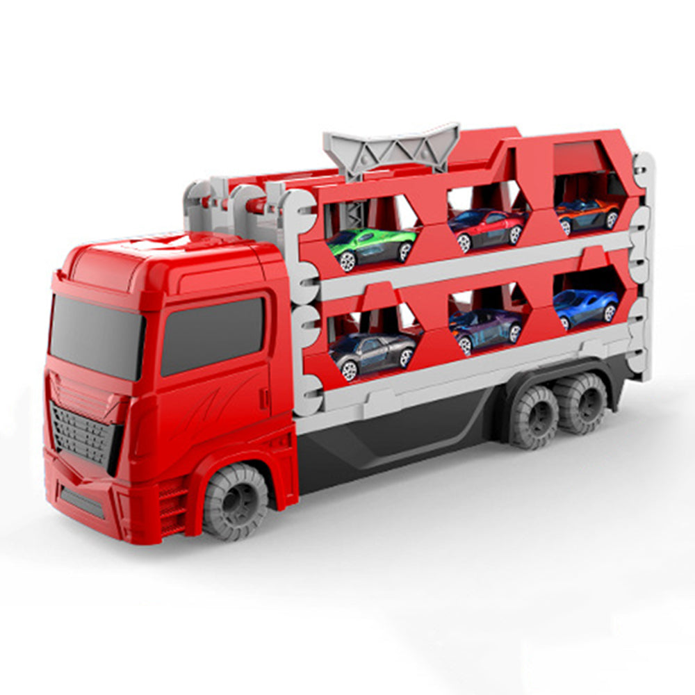 Fun Die-Cast Truck Playset with Racing Track