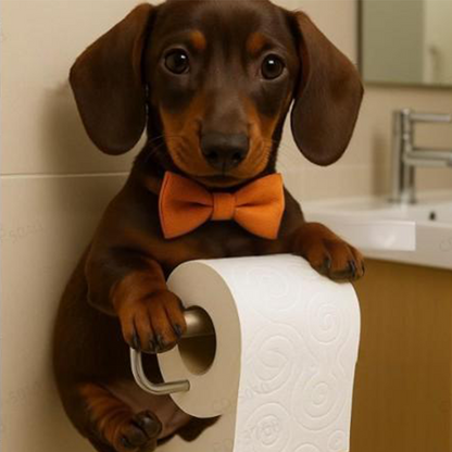 Fun Dog Paper Holder for Bathroom Decoration