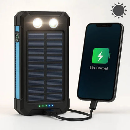 High Capacity Solar Portable Power Bank Waterproof Charger