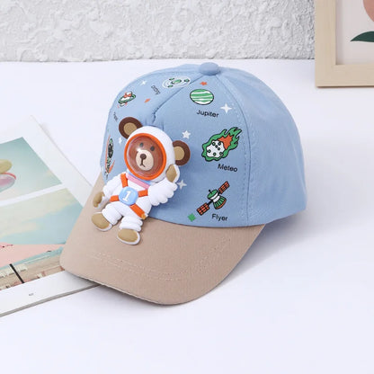 Fun Kids Baseball Cap with Cute Bear Designs