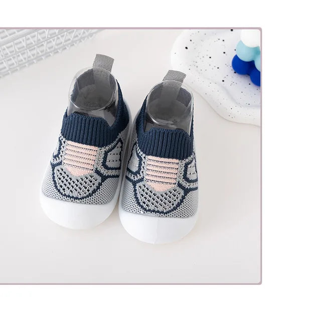 Soft Baby Sneakers - Lightweight Breathable Toddler Shoes