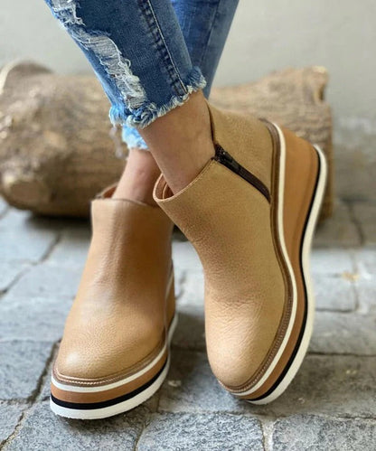 Ladies Short Heel Boots