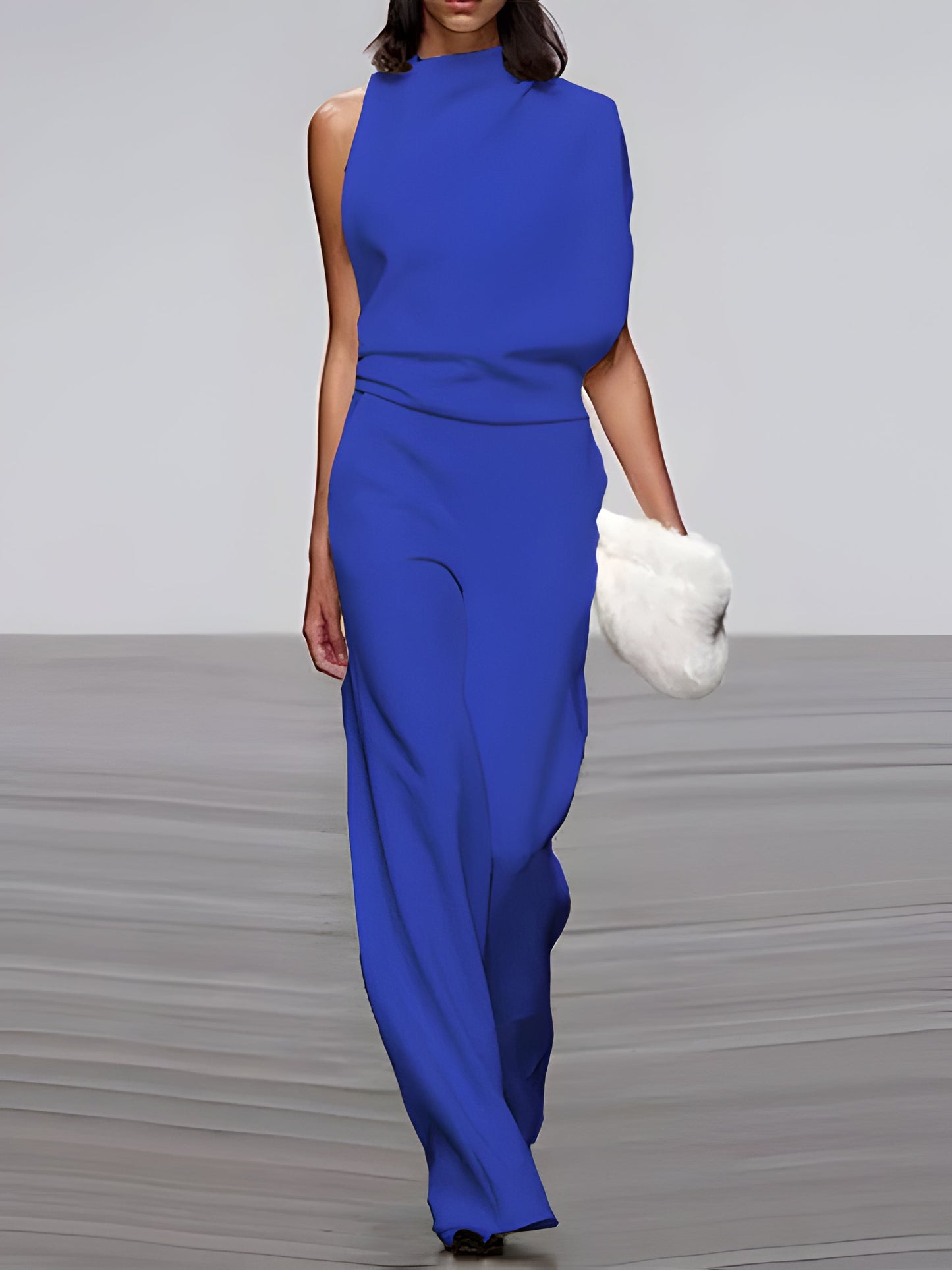 Women's Sleeveless Wide Leg Jumpsuit
