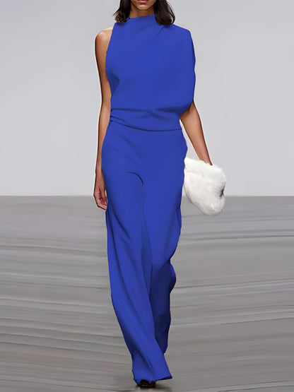 Women's Sleeveless Wide Leg Jumpsuit