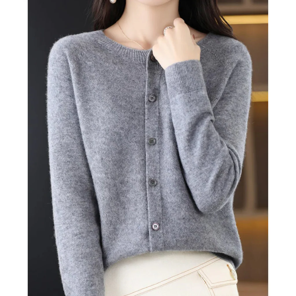 Ladies' Crew Neck Knit Sweater