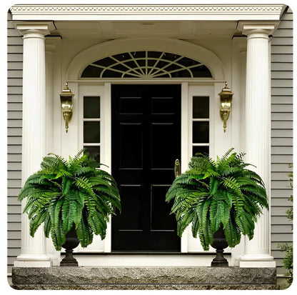 Durable Fake Boston Fern - Realistic Hanging Greenery Plant - Halri