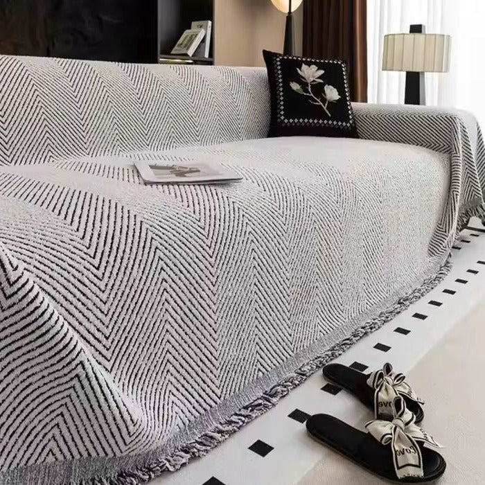 Plaid Pattern Sofa Slipcover