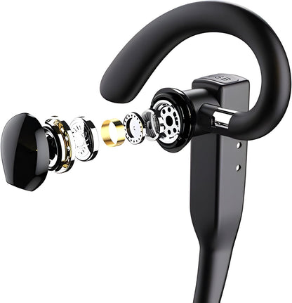 Cordless Bluetooth Earbuds with Dual Mics and Noise Reduction