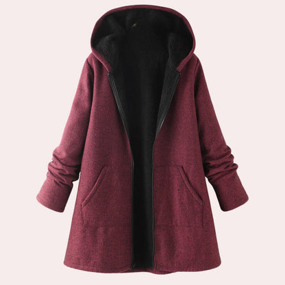 Ladies' Comfortable Fleece Hoodie Coat - Befez