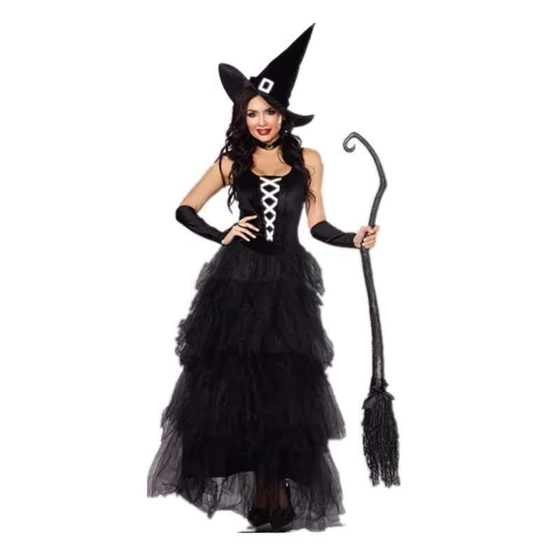 Authentic Witch Halloween Costume for Women Adult Fancy Dress