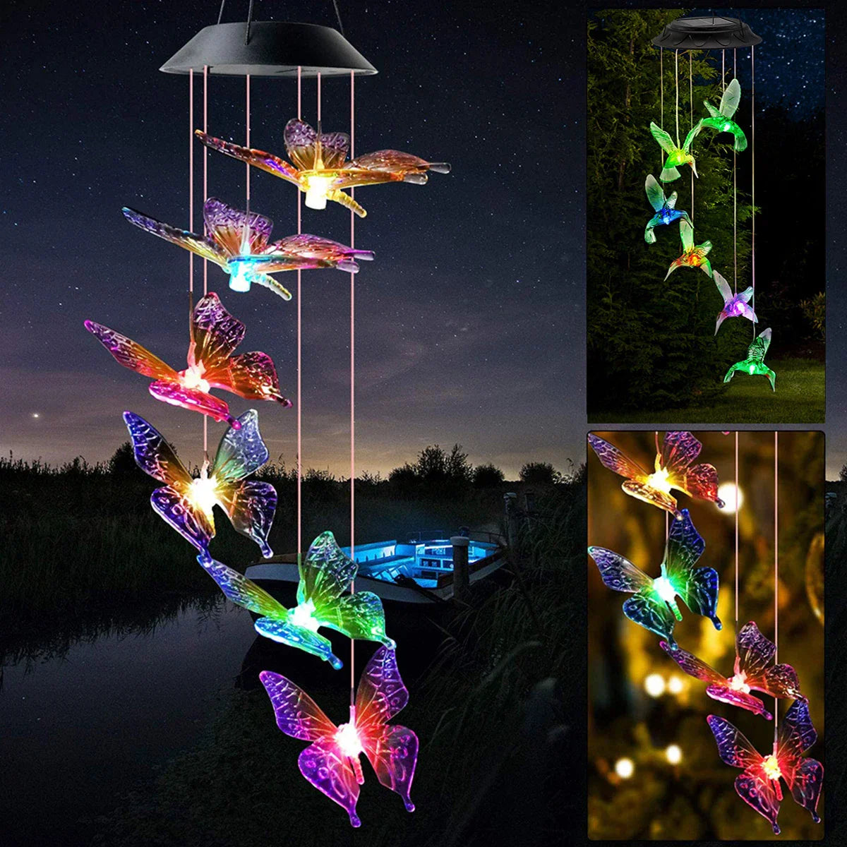 Outdoor Solar Bird Shape Garden Lights - Halri