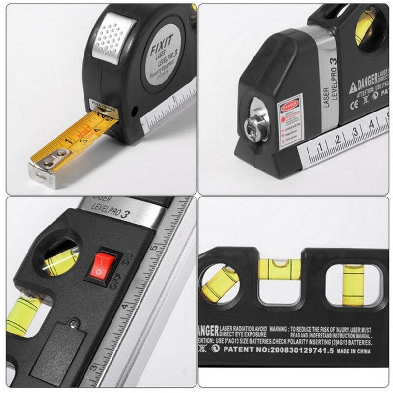 Precision 4-in-1 Laser Level Measuring Kit
