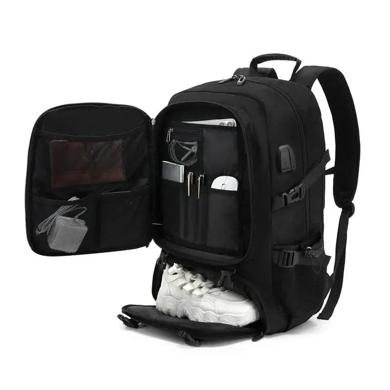 Large Capacity Hiking Backpack with USB Charger - Halri