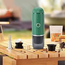 Compact Travel Espresso Machine with USB Charger