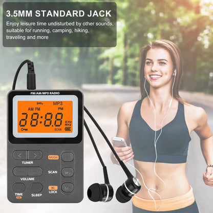 Compact Portable AM FM Radio with Clear Reception