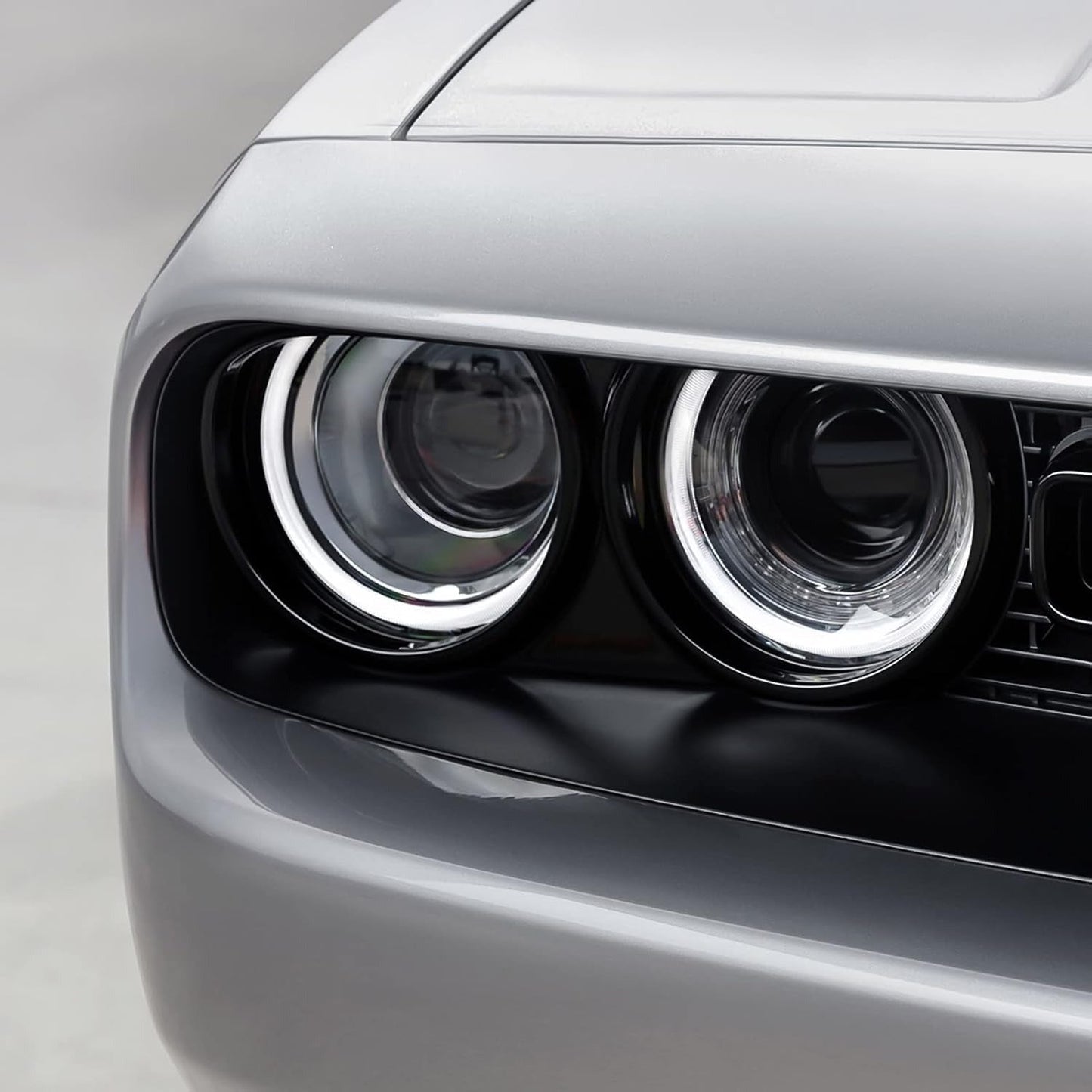Dodge Challenger LED Projector Headlights, High Performance Black Set