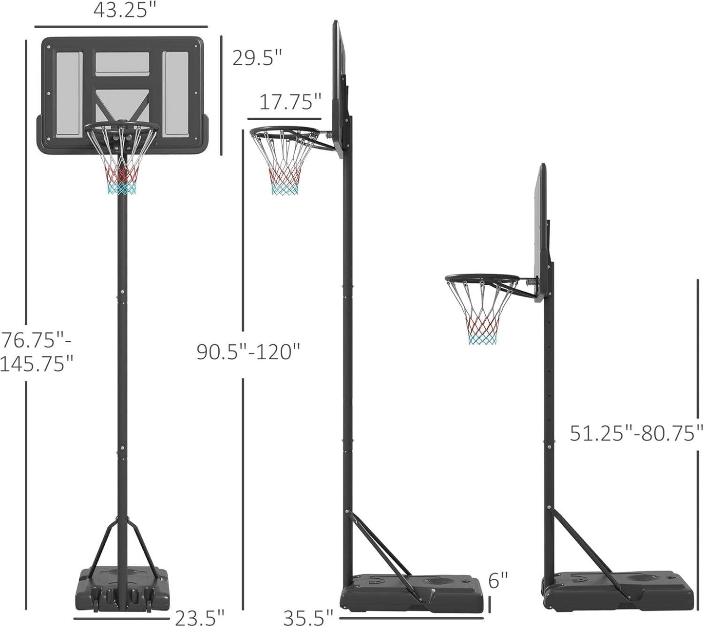 Compact Easy Setup Basketball Goal