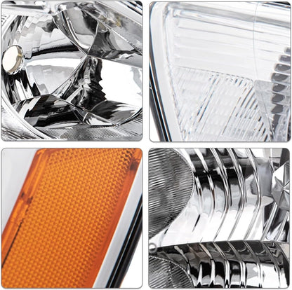 Chrome Honda Accord Headlights 03-07 2/4 Door Pair