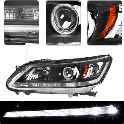 OEM Style Halogen Headlights for Honda Accord Sedan