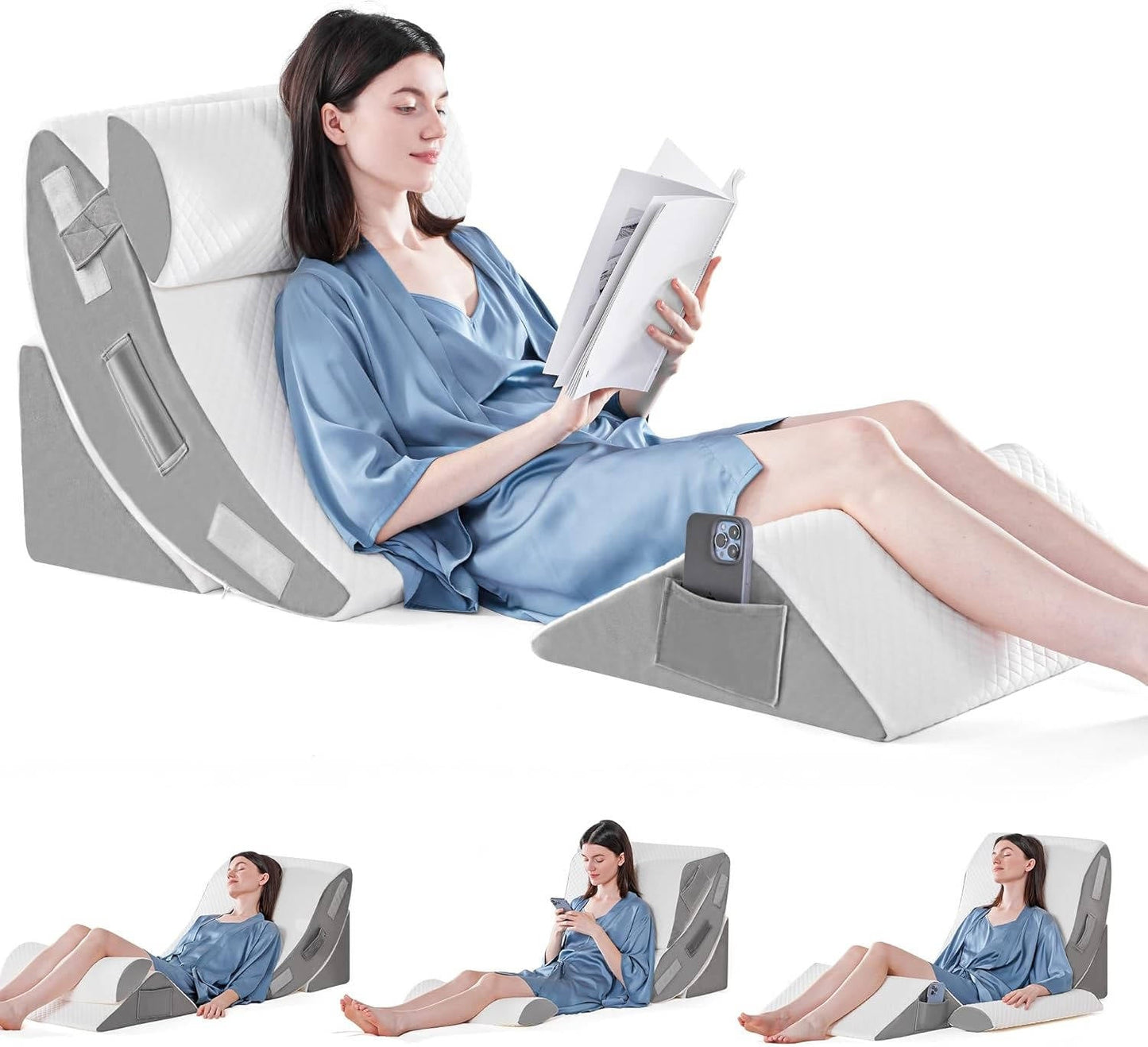 Comfortable Foam Bed Support Pillow Set - Halri