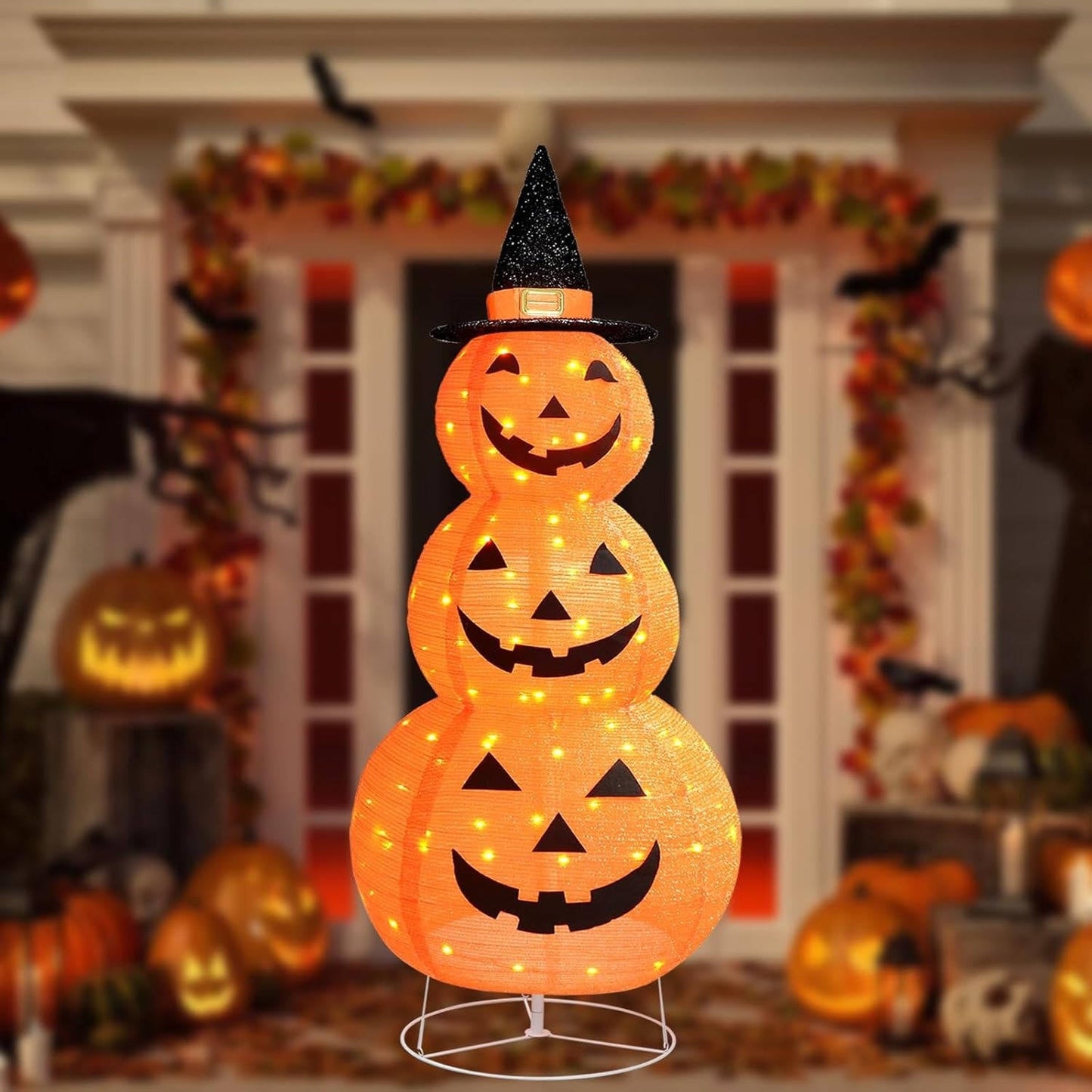Spooky Outdoor Pumpkin Yard Decor