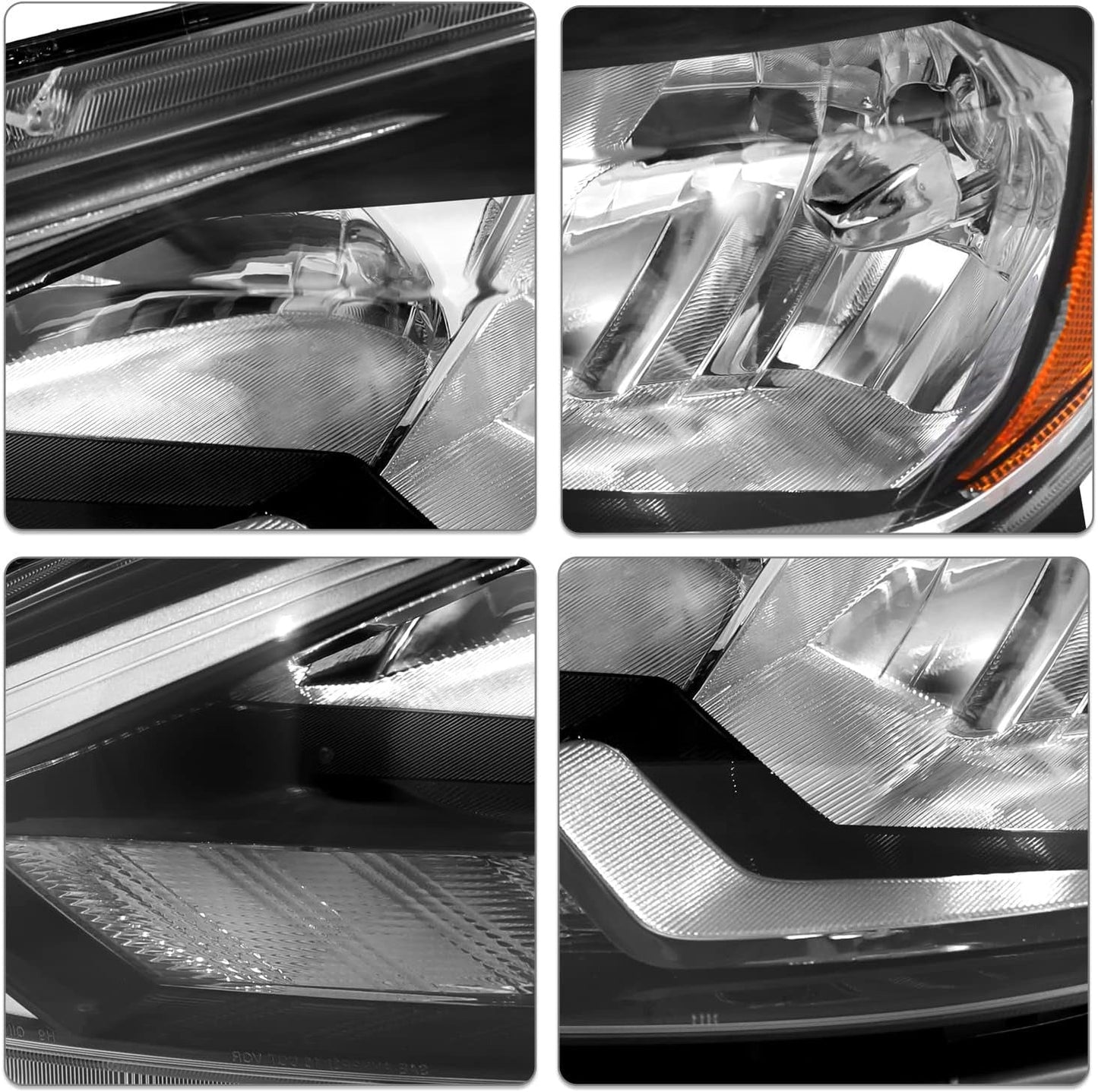 Genuine Nissan Sentra Chrome Headlights Assembly Pair